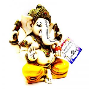 Alternative view of Antique Work Ganesha