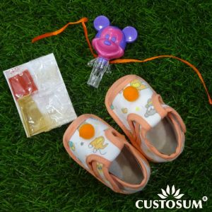 Alternative view of Micky Mouse Sitti Rakhi inclusive of Tilak-Handan-Chawal-Mishri