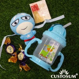 Soft Toy Keychain Rakhi inclusive of Tilak-Chandan-Chawal-Mishri and Delicious Chocolate Treat