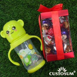 Summer Sipper-Durable With Delicious Chocolate Treat Box fully loaded with chocolates.