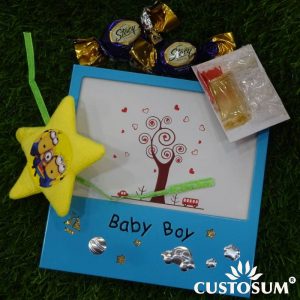 Alternative view of Soft Touch Rakhi, Chocolates with additional Tilak Candan Chawal Mishri pack