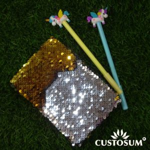 An Exclusive Dual-Colored Diary with two Gel Pens