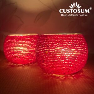 Bead Artwork Votive