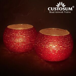 Alternative view of Bead Artwork Votive