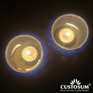 Bead Artwork Candle Holder