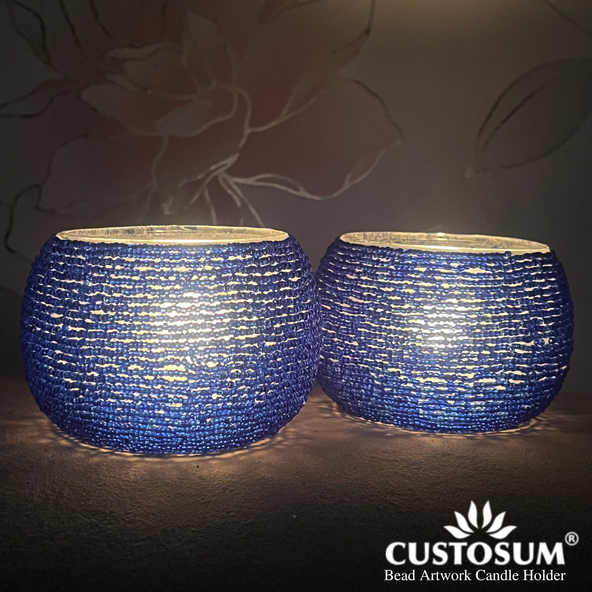 Bead Artwork Candle Holder - Image 3